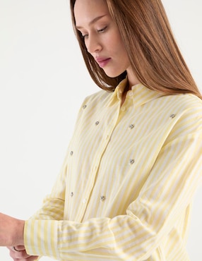 Blusa Contempo manga larga para mujer