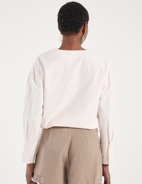 Blusa Contempo manga larga para mujer