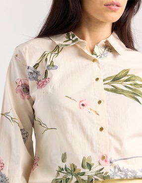 Blusa Contempo manga larga para mujer