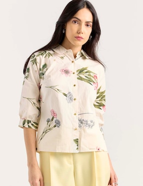 Blusa Contempo manga 3/4 para mujer