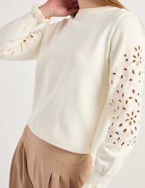 Suéter Contempo cuello redondo para mujer