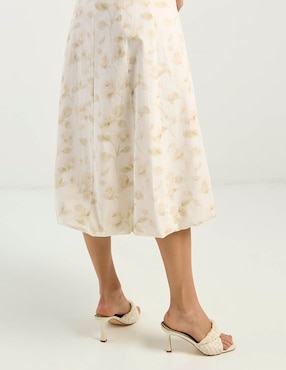 Vestido midi casual Contempo para mujer