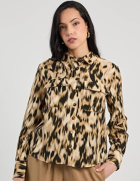 Blusa Contempo manga larga para mujer