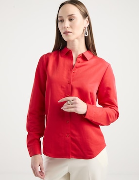 Blusa manga larga para mujer