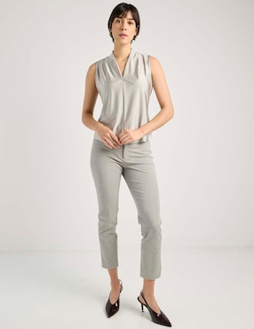 Blusa Contempo sin manga para mujer
