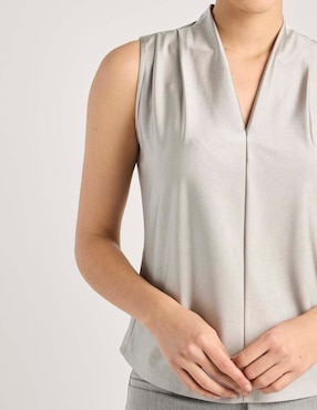 Blusa Contempo sin manga para mujer