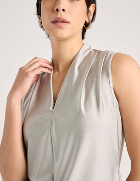 Blusa Contempo sin manga para mujer