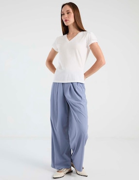 Pantalón relaxed Contempo amplio para mujer