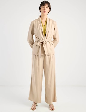 Pantalón relaxed Contempo amplio para mujer
