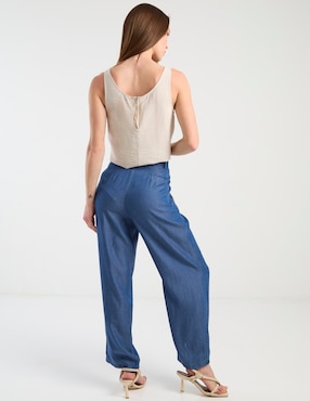Pantalón relaxed Contempo straight para mujer