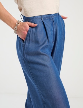 Pantalón relaxed Contempo straight para mujer