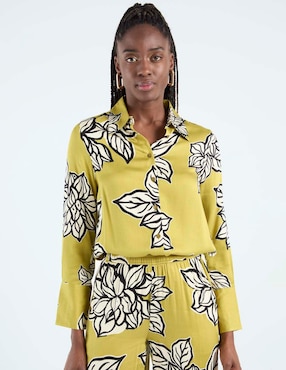 Blusa Contempo manga larga para mujer