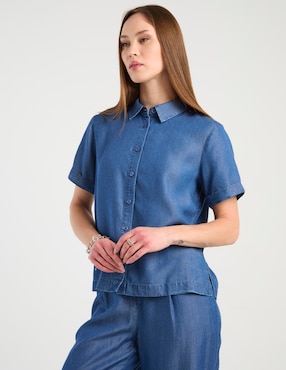 Blusa Contempo manga corta para mujer