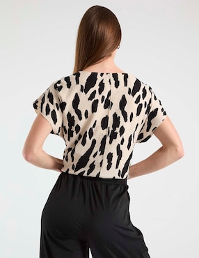 Blusa Contempo manga corta para mujer