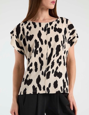 Blusa Contempo manga corta para mujer