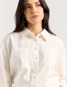 Blusa Contempo manga larga para mujer
