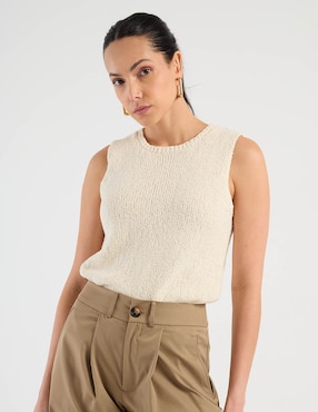 Top Contempo cuello redondo