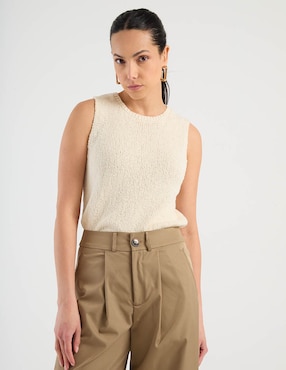Top Contempo cuello redondo