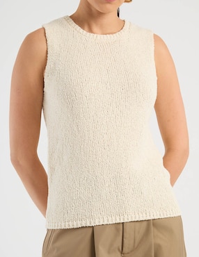 Top Contempo cuello redondo