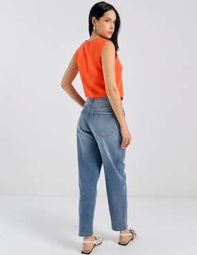 Jeans straight Contempo para mujer