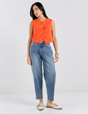 Jeans straight Contempo para mujer