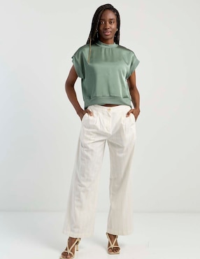 Pantalón Contempo straight para mujer
