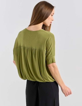 Blusa Contempo manga corta para mujer