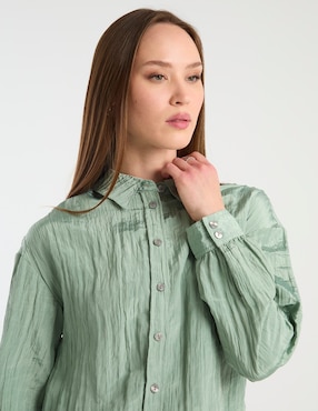 Blusa Contempo manga larga para mujer