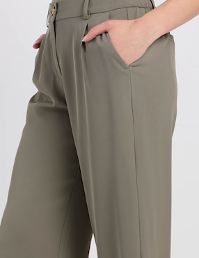 Pantalón capri Contempo straight para mujer