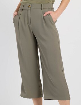 Pantalón capri Contempo straight para mujer