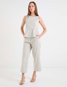 Pantalón Contempo straight para mujer