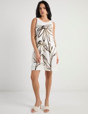 Vestido corto casual Contempo para mujer