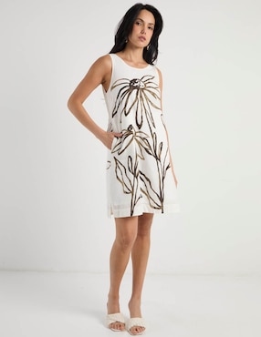 Vestido corto casual Contempo para mujer