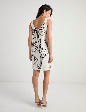 Vestido corto casual Contempo para mujer