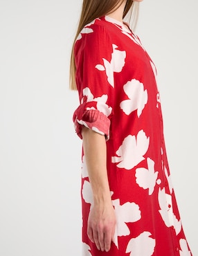Vestido midi casual Contempo para mujer