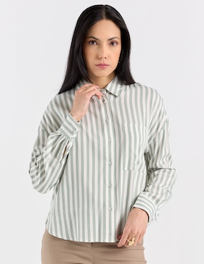 Blusa Contempo manga larga para mujer