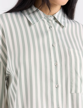 Blusa Contempo manga larga para mujer