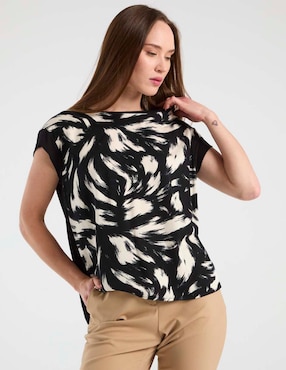 Blusa Contempo manga corta para mujer