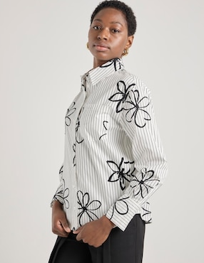 Blusa Contempo manga larga para mujer