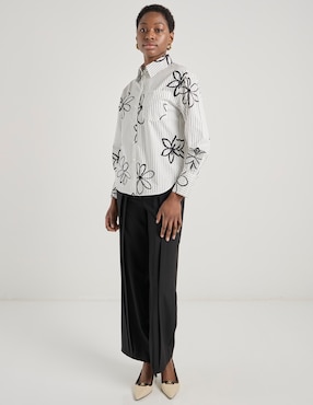 Blusa Contempo manga larga para mujer