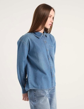 Blusa Contempo manga larga para mujer