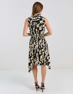 Vestido a la rodilla casual Contempo para mujer