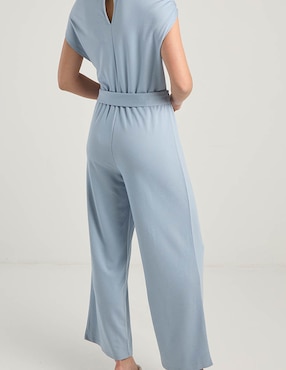 Jumpsuit Contempo casual estampado liso para mujer