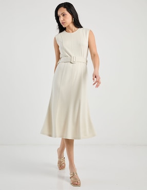 Vestido 3/4 casual Contempo para mujer