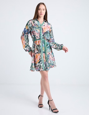 Vestido mini casual Contempo para mujer