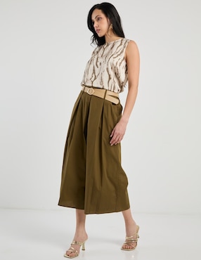 Pantalón capri Contempo relajado para mujer