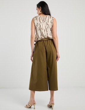 Pantalón capri Contempo relajado para mujer