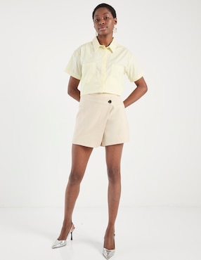 Falda short Contempo a la cintura