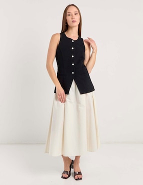 Vestido crop casual Contempo para mujer