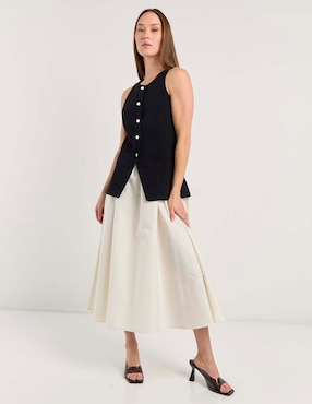 Vestido crop casual Contempo para mujer
